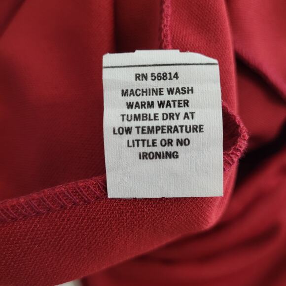 Vintage Skirt Womens L XL 14 16 Dark Red A Line Midi Elastic Waist  Retro Fall - Picture 3 of 10